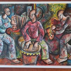 A band of Three Musicians (3) by Sibeko, Peter