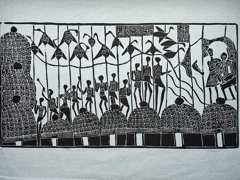 Samson and the Philistines  by Manyoni, Bhekisani