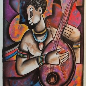 Banjo Player (3) by Sibeko, Peter