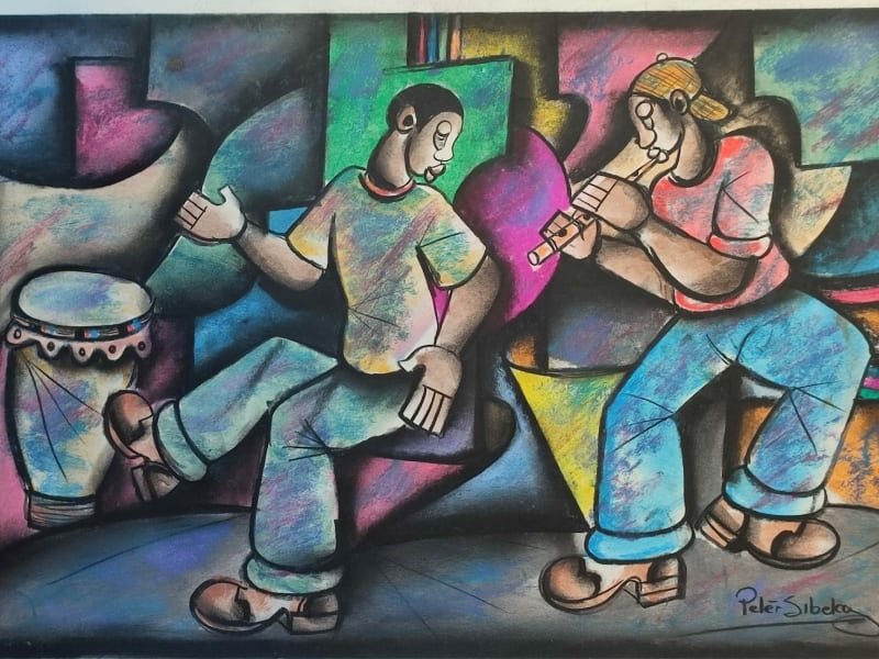 Flute and Dance by Sibeko, Peter