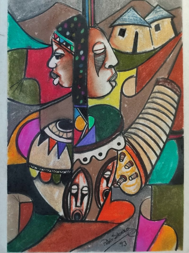 Village Couple by Sibeko, Peter
