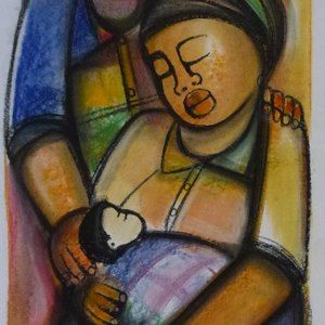 Young Family - 2 by Ndaba, Godfrey
