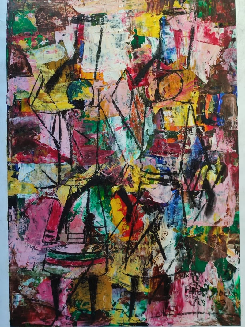 Women Carry Water by Sibeko, Peter
