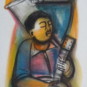 Guitar And Saxophone Musicians by Ndaba, Godfrey