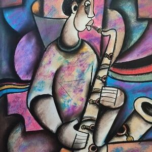 Sax Player by Sibeko, Peter