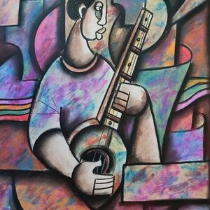 A Banjo Virtuoso by Sibeko, Peter