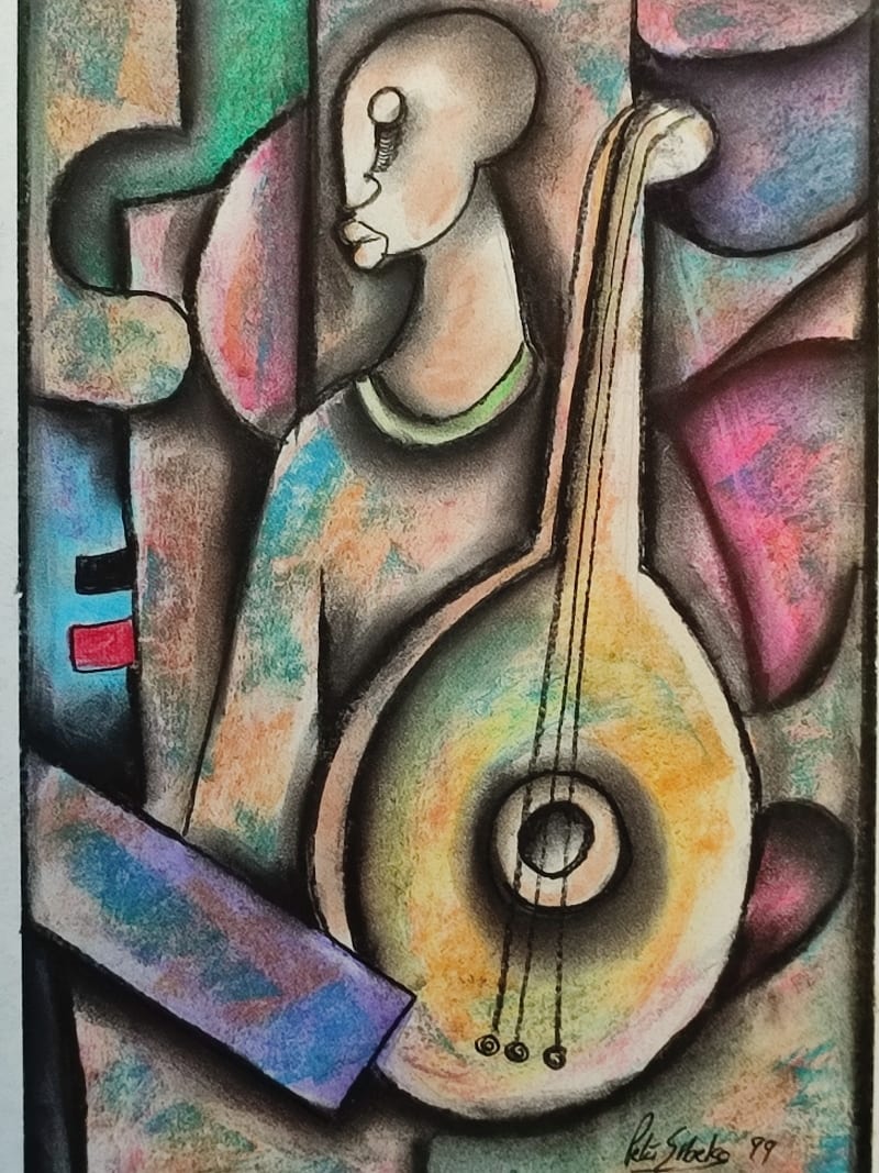 Banjo Player (4) by Sibeko, Peter