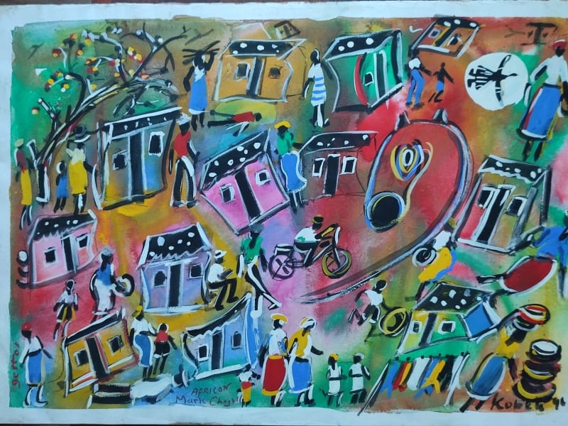 Horse's Eye View of My Village by Kobeli, Eli