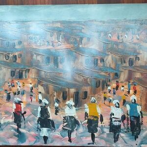 Township Afternoon - Haze And Rooftops (1) by Sekhaolelo, Solomon
