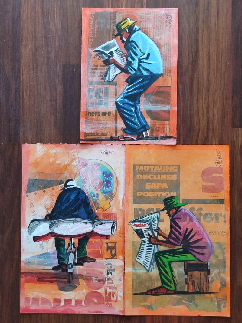 Rider and Readers by Sibisi, Dumisani