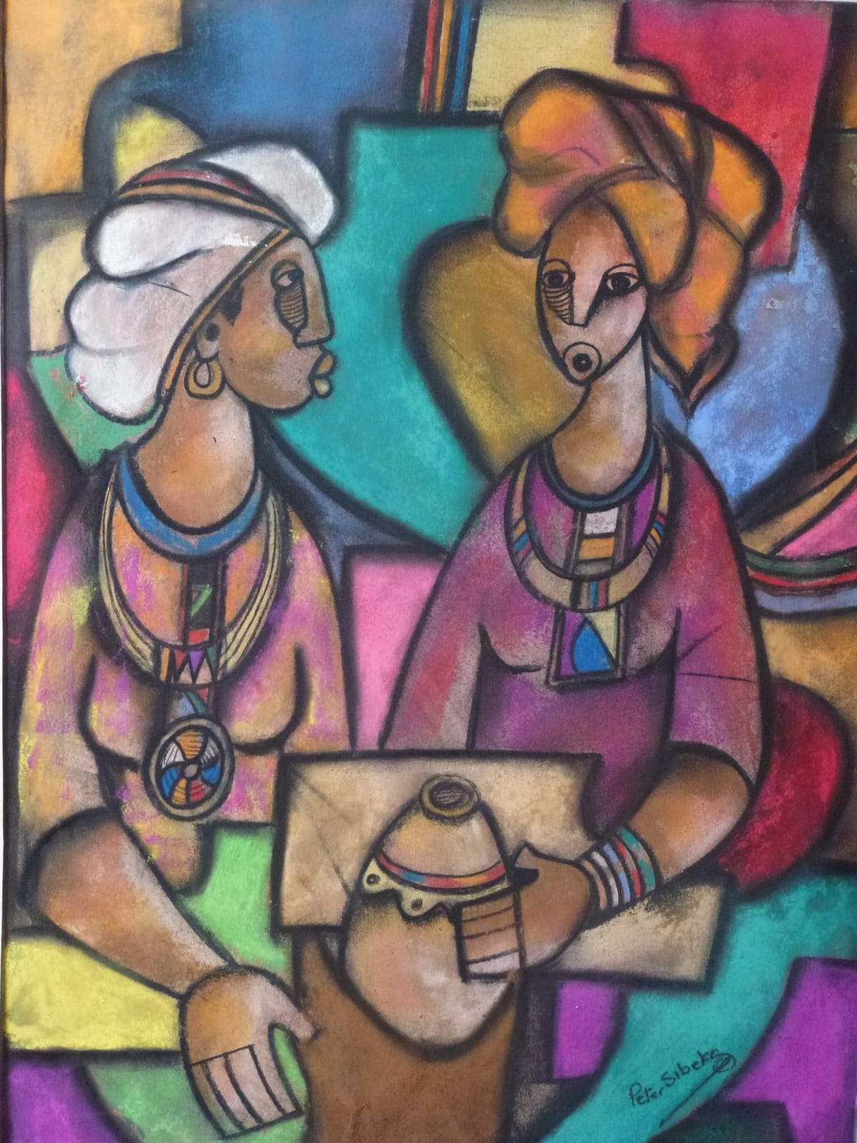 Women Chat (1) by Sibeko, Peter